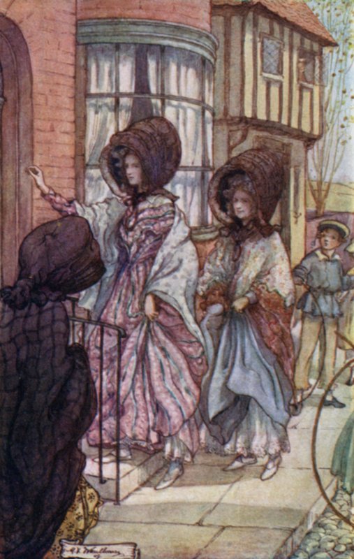 Illustration für Cranford von Mrs. Gaskell von Mary V. Wheelhouse
