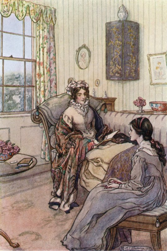 Illustration für Wives and Daughters von Mrs. Gaskell von Mary V. Wheelhouse