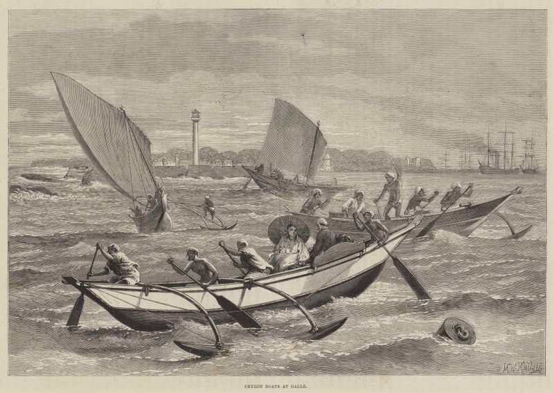 Ceylon-Boote in Galle von Matthew White Ridley