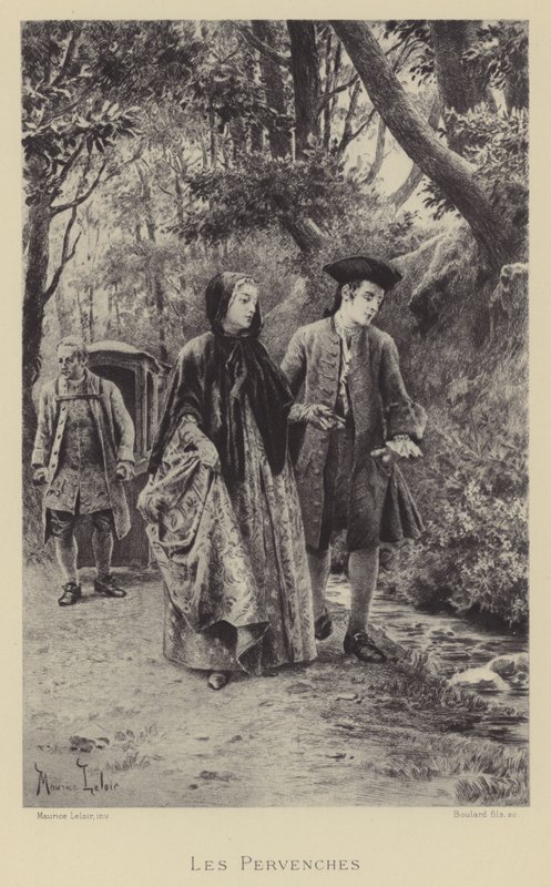 Die Immergrünen (Gravur) von Maurice Leloir