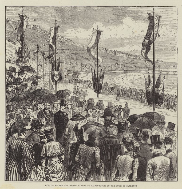 Eröffnung der neuen Nordparade in Scarborough durch den Herzog von Clarence von Melton Prior