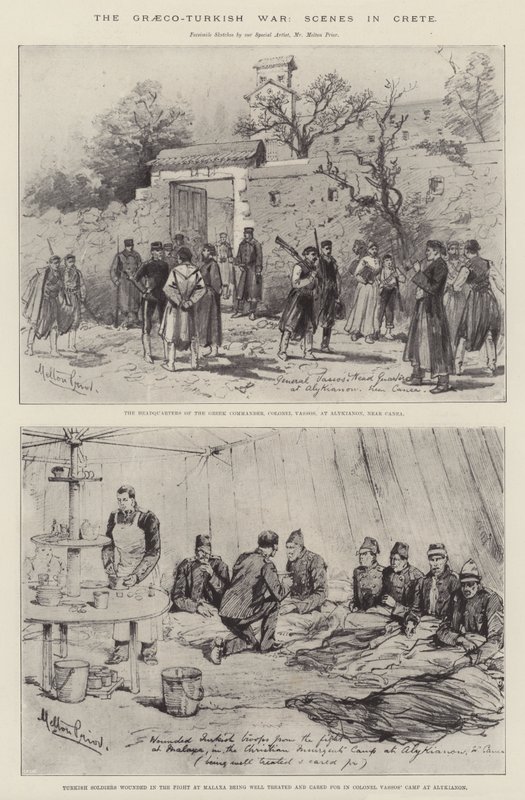 Der Griechisch-Türkische Krieg, Szenen in Kreta von Melton Prior