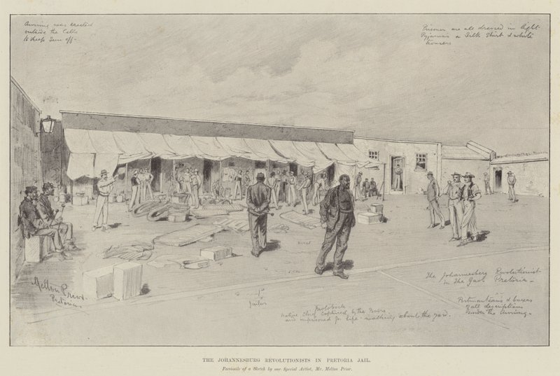 Die Revolutionäre von Johannesburg im Gefängnis von Pretoria von Melton Prior