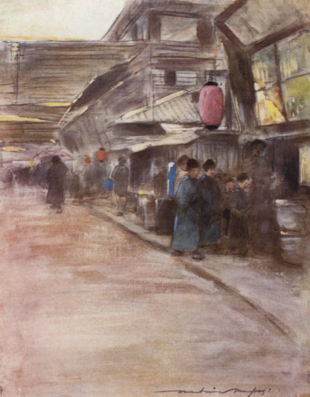 Aprikosenblütenstraße von Mortimer Ludington Menpes