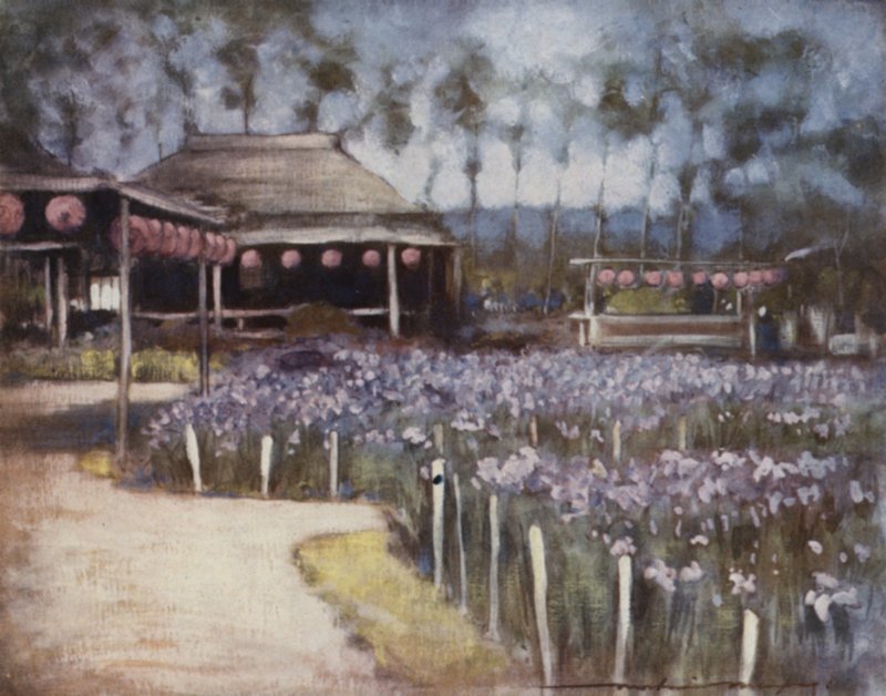 Irisgarten von Mortimer Ludington Menpes