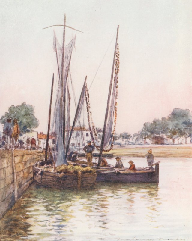 Fischerboote, Concarneau von Mortimer Ludington Menpes