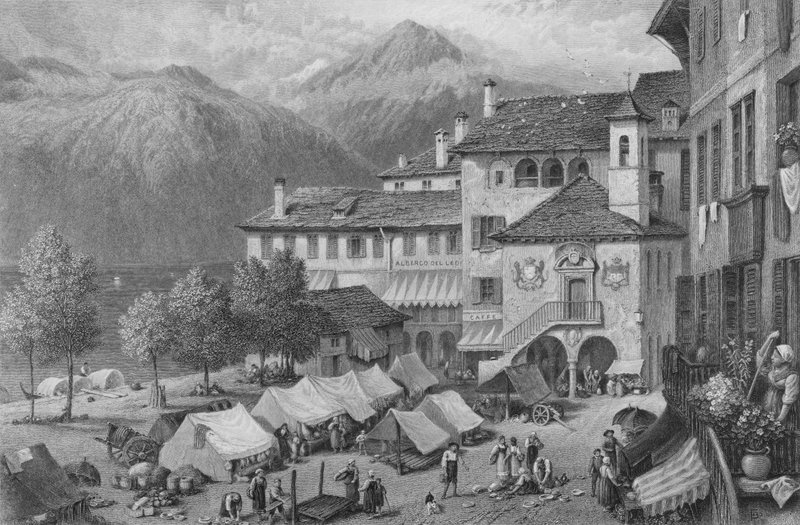 Oita (Gravur) von Myles Birket (after) Foster