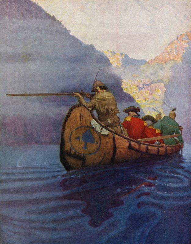 Illustration für Der letzte Mohikaner von Newell Convers Wyeth