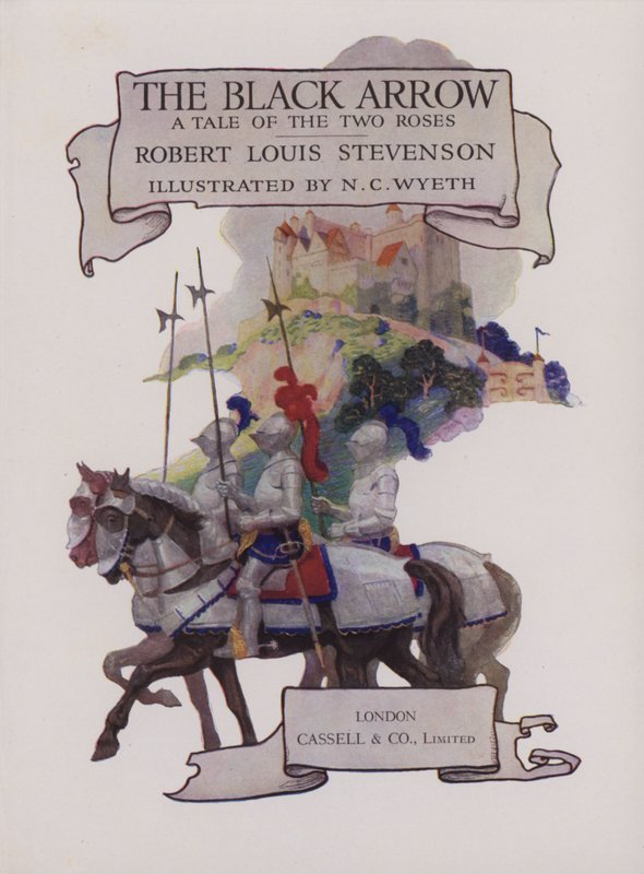 Titelbild-Illustration für Der schwarze Pfeil von Newell Convers Wyeth