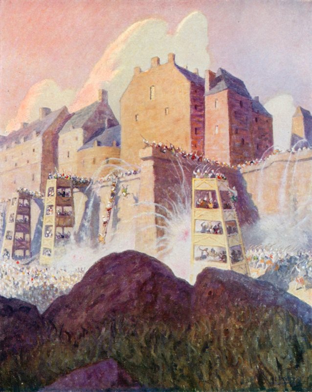 Die Schlacht von Stirling Castle von Newell Convers (after) Wyeth