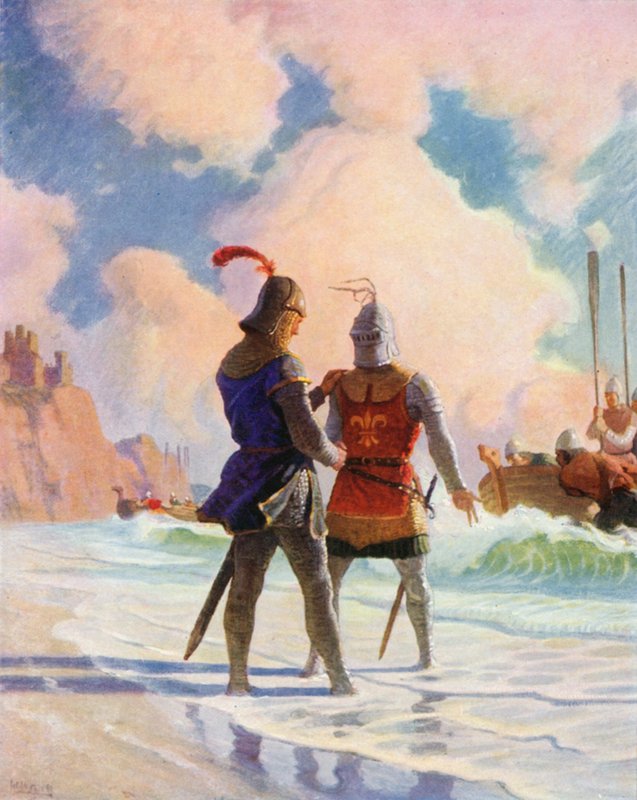 Bruce am Strand von Newell Convers Wyeth