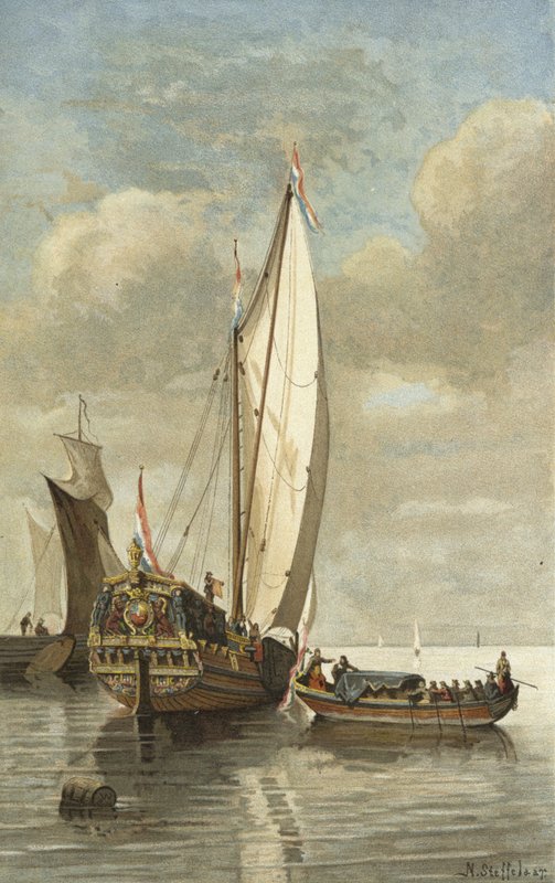Die Yacht von Prinz Wilhelm III. von Nico Steffelaar