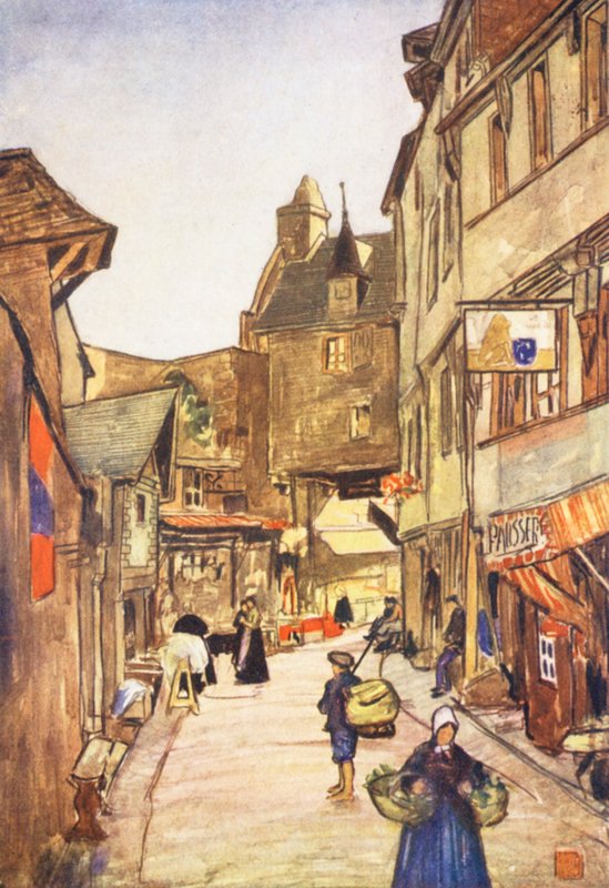 Eine Straße, Mont St Michel von Nico Jungmann
