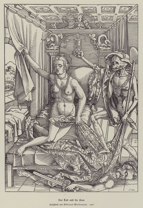 Der Tod und die Frau von Nicolaus Meldemann