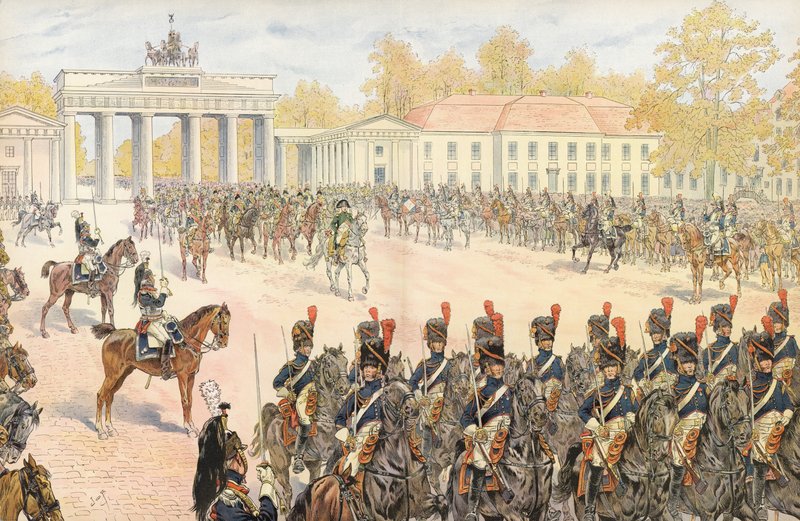 Napoleon zieht triumphierend in Berlin ein von Onfray de Breville Job