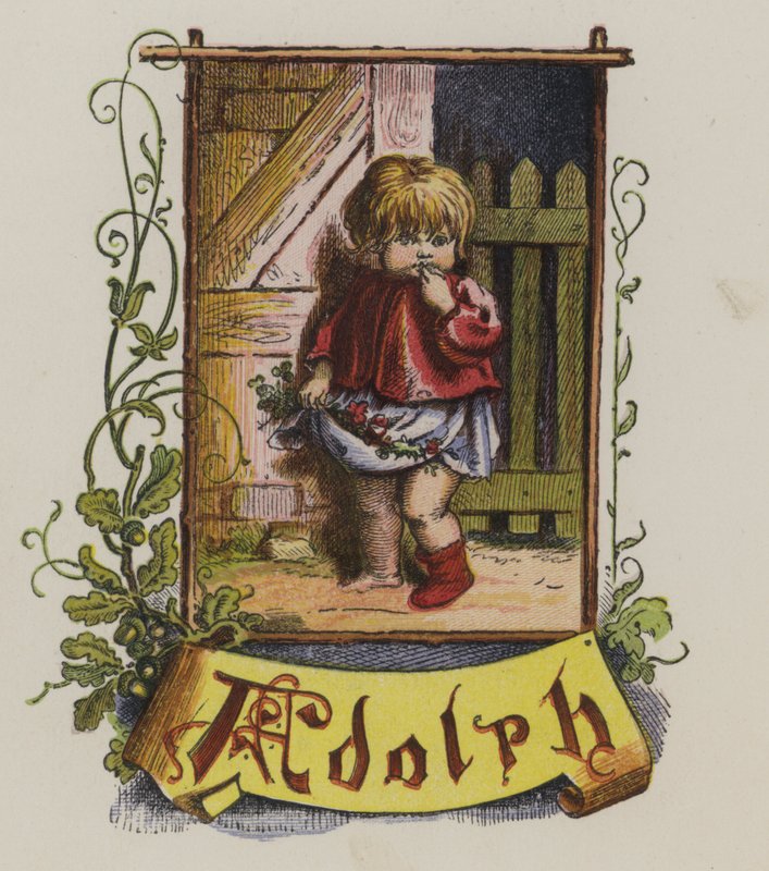 Kleiner Junge namens Adolph von Oskar Pletsch