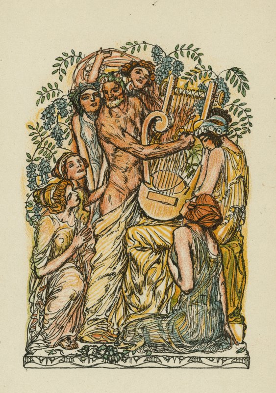 Anakreons Lieder (Farblithografie) von Otto Friedrich