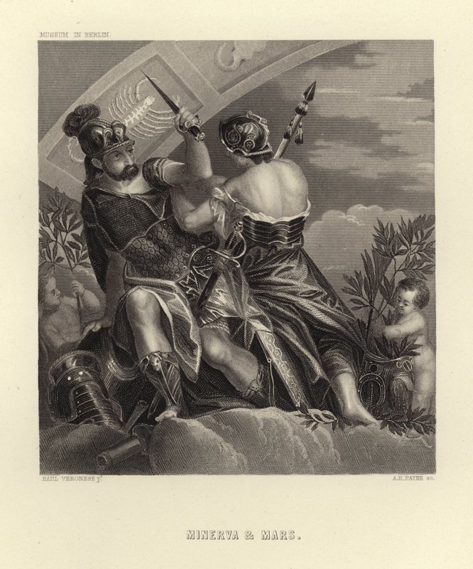 Minerva und Mars von Paolo Veronese