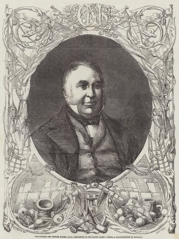 Vizeadmiral Sir Charles Napier, KCB, Kommandeur der Baltischen Flotte von Percy Macquoid