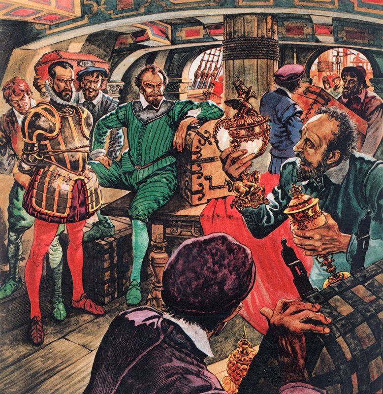 Sir Francis Drake in seiner Kabine von Peter Jackson