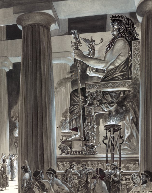 Statue des Zeus in Olympia von Peter Jackson