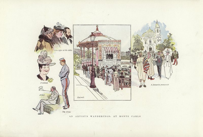 Die Wanderungen eines Künstlers, in Monte Carlo von Phil May