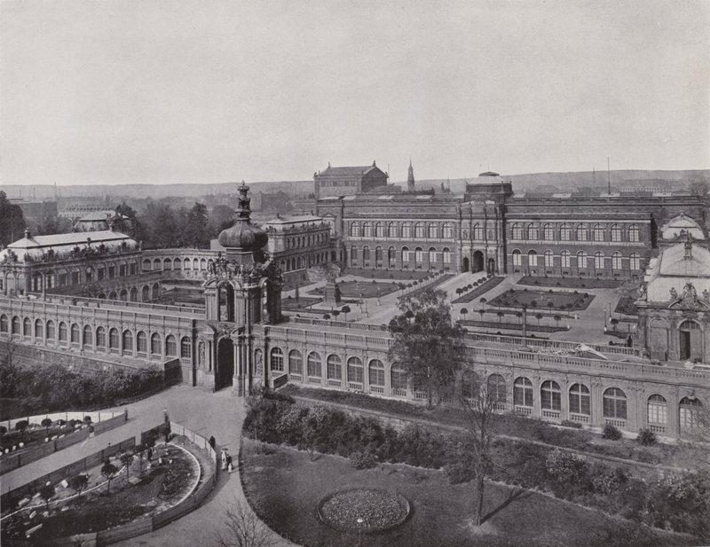 Zwinger, Totalansicht von Photographer German