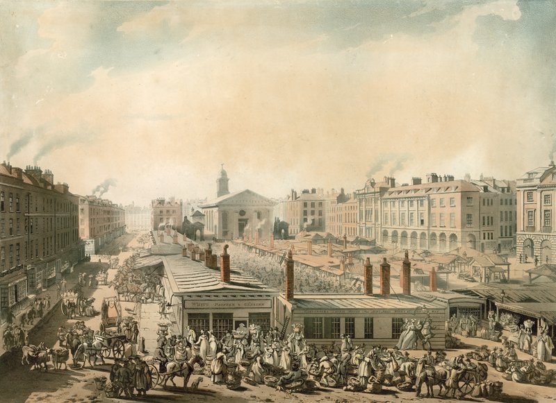 Covent Garden, London von Pugin and Rowlandson