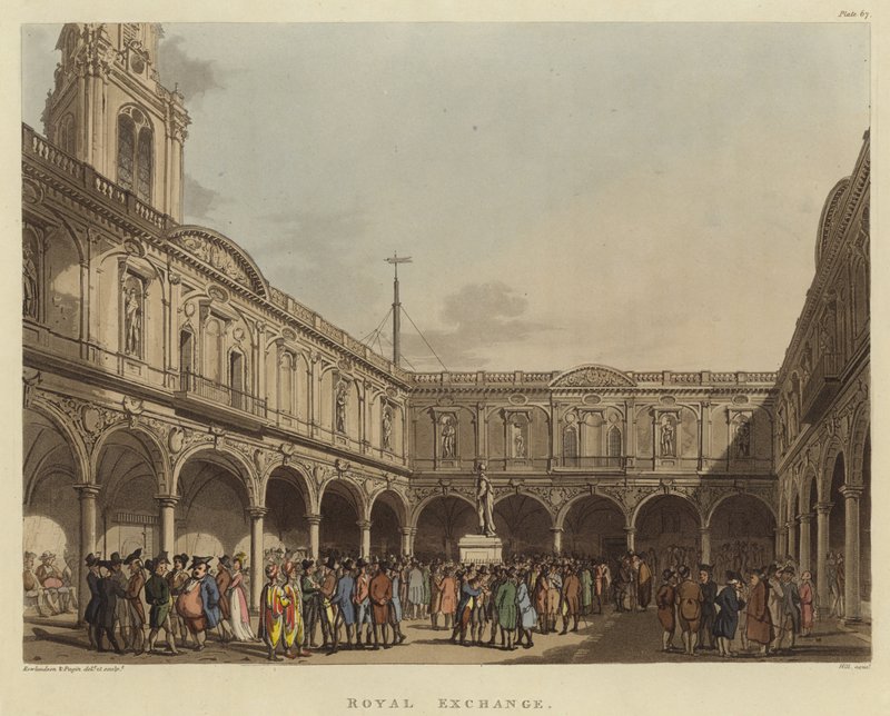 Royal Exchange von Pugin and Rowlandson