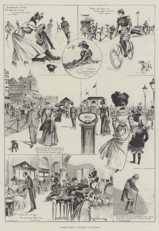 Osterskizzen in Brighton von Ralph Cleaver