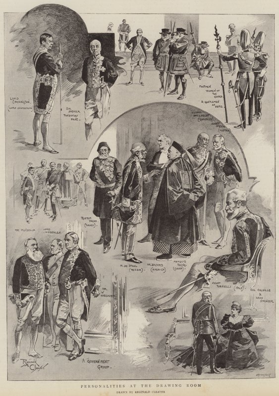 Persönlichkeiten im Salon von Reginald Thomas Cleaver