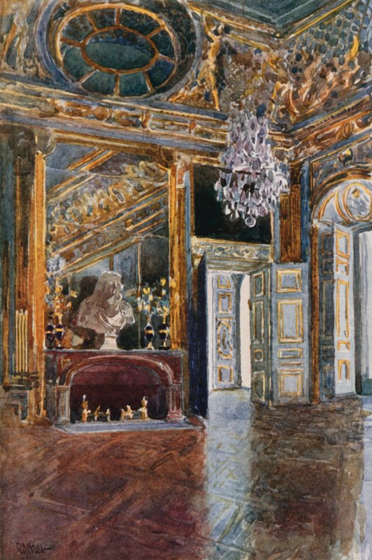 Vorsaal bekannt als das Oeil de Boeuf, Versailles von Rene Binet