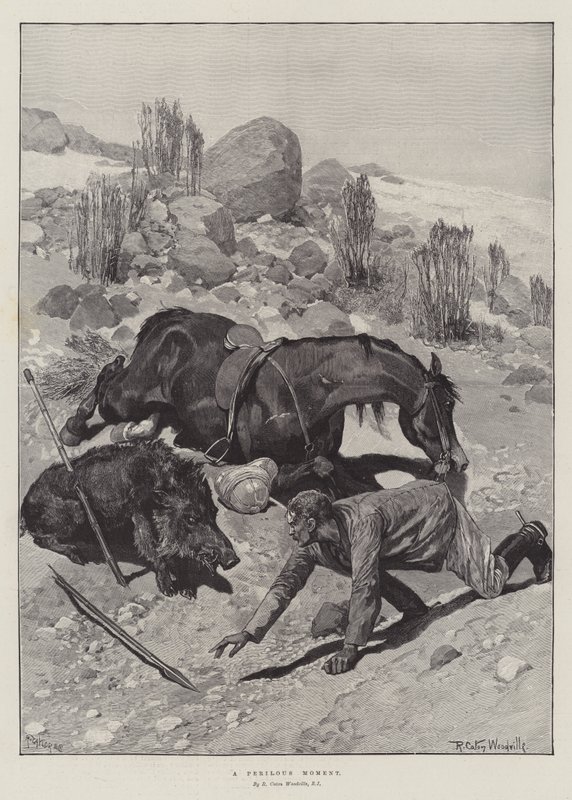 Ein gefährlicher Moment von Richard Caton Woodville junior