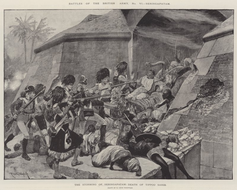 Schlachten der Britischen Armee, Seringapatam von Richard Caton Woodville junior