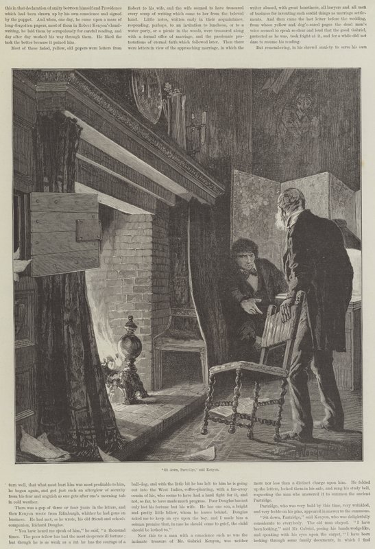Zynisches Glück, Eine Geschichte eines Mannes mit Gewissen, von David Christie Murray von Richard Caton Woodville junior