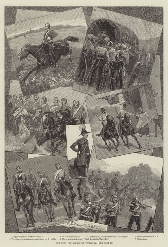 Unterwegs mit der Berkshire Yeomanry von Richard Caton Woodville junior