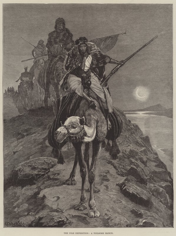 Die Nil-Expedition, ein mühsamer Marsch von Richard Caton Woodville junior