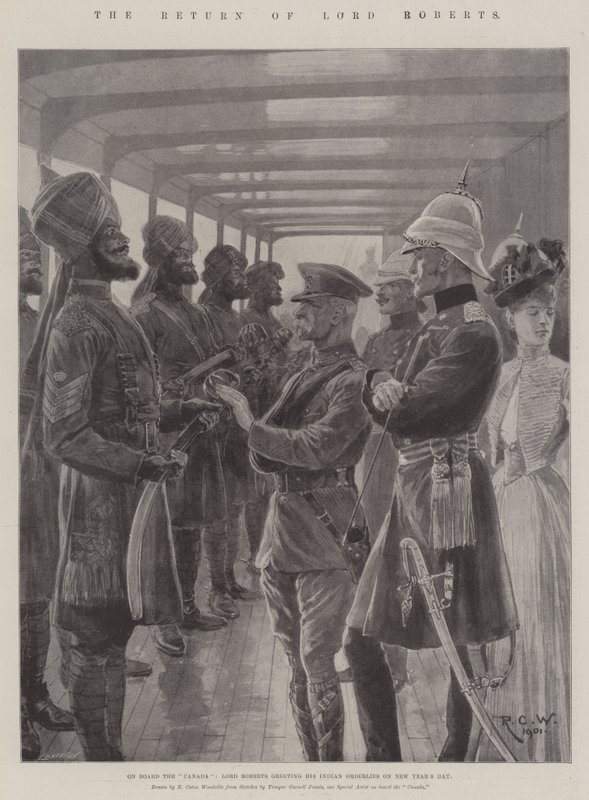 Die Rückkehr von Lord Roberts von Richard Caton Woodville junior