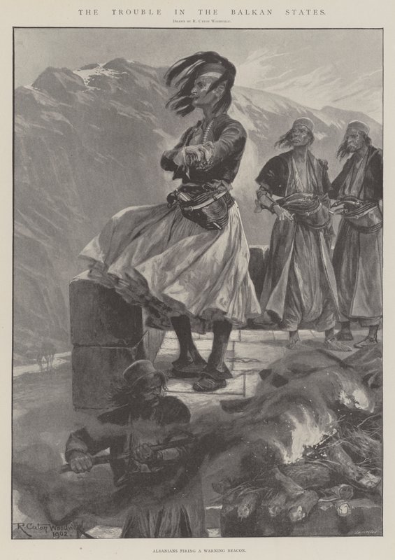 Die Unruhen in den Balkanstaaten von Richard Caton Woodville junior