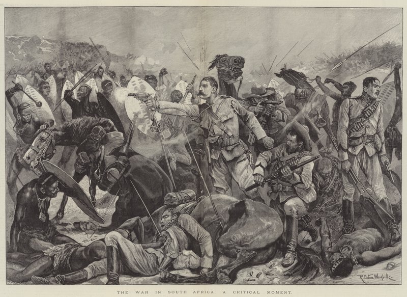 Der Krieg in Südafrika, ein kritischer Moment von Richard Caton Woodville junior