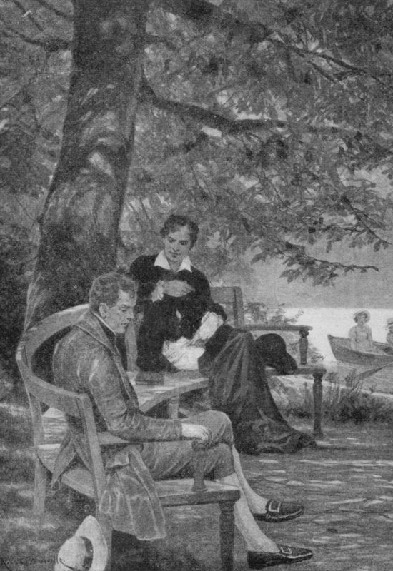 Das war Ruhm, sagte Lord Byron, als sie eines von Tom Moores Melodien von einem Boot singen hörten von Richard Caton II Woodville