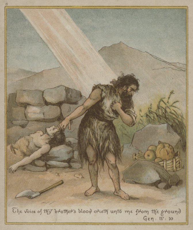 Kain, nachdem er Abel erschlagen hat von Richard Andre