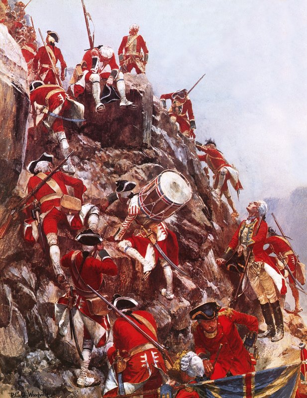Erklimmen der Höhen von Abraham von Richard Caton Woodville