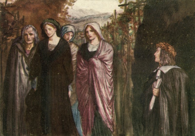 Komm nachdenkliche Nonne, fromm und rein, nüchtern, standhaft und demütig von Robert Anning Bell