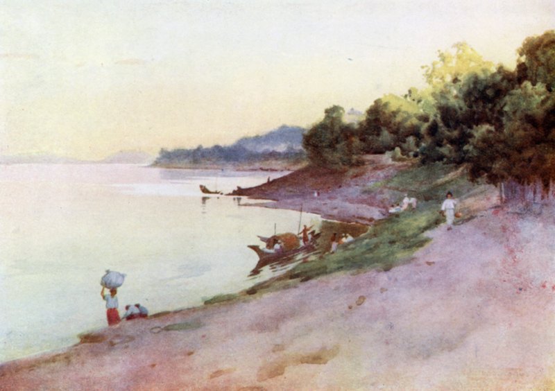 Abend in Thayetmyo von Robert George Talbot Kelly