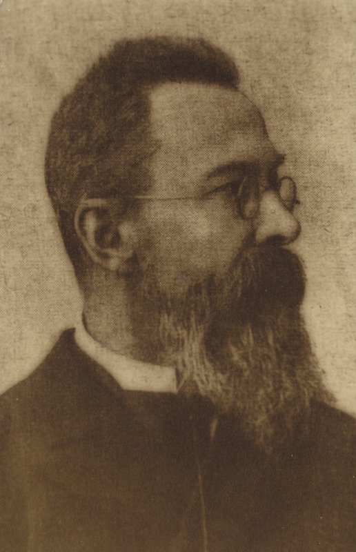 Porträt von Nikolai Rimsky-Korsakov von Russian Photographer