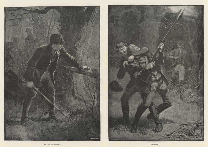 Ein alter Übeltäter, gefangen von S.T. Dadd