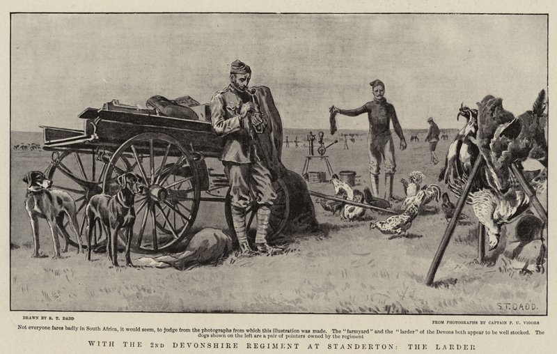Mit dem 2. Devonshire Regiment in Standerton, die Speisekammer von S.T. Dadd