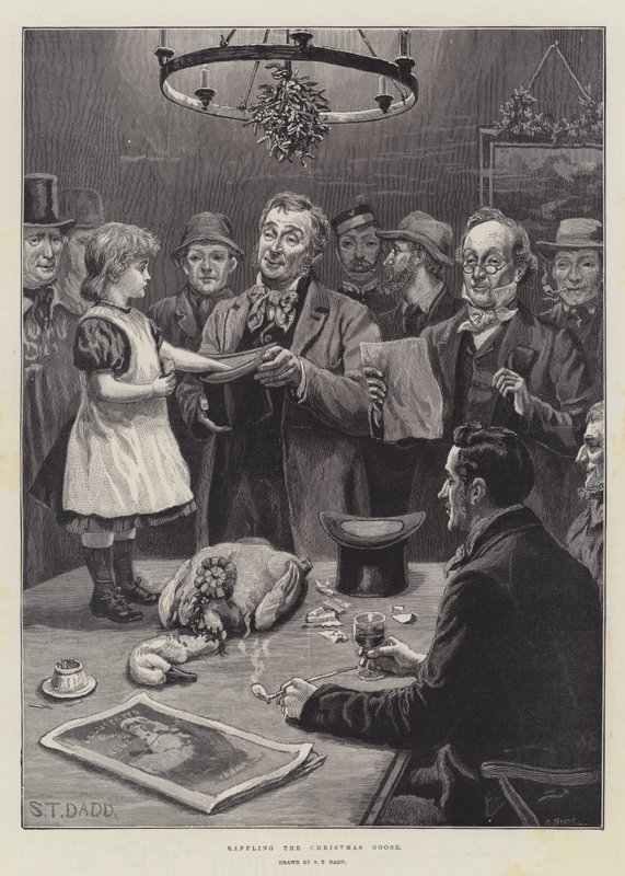 Verlosung der Weihnachtsgans von S.T. Dadd