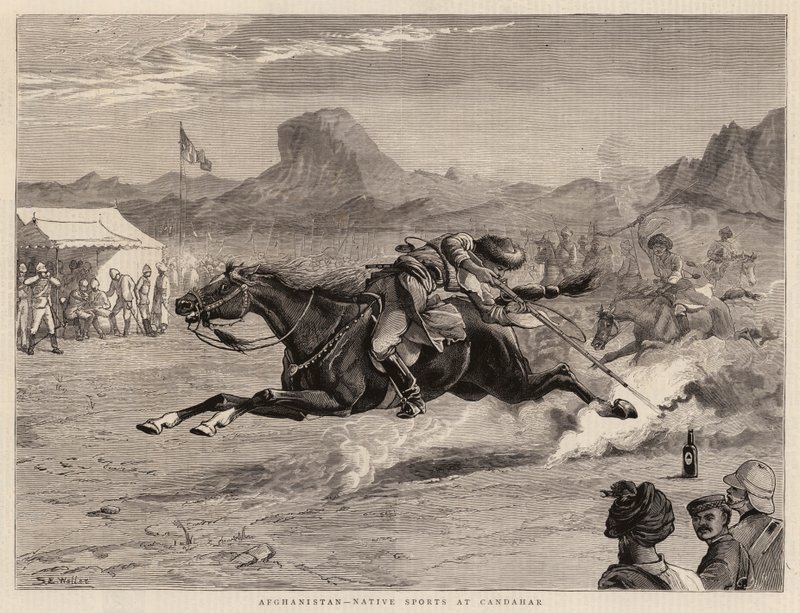 Afghanistan, einheimische Sportarten in Candahar von Samuel Edmund Waller